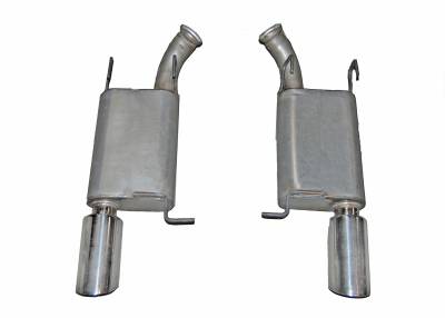 Gibson Performance Exhaust - 11-12 Ford Mustang GT Shelby  5.4L, Dual Stainless Axle-Back Performance Exhaust #619010