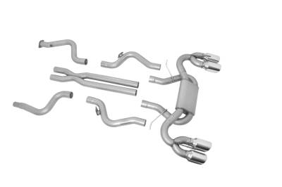 Gibson Performance Exhaust - 16-24 Camaro SS 6.2L, Dual Stainless Cat-Back Performance Exhaust #620006