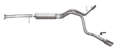 Gibson Performance Exhaust - 07-10 Cadillac Escalade ESV/EXT 6.2L, Dual Extreme, Stainless Cat-Back Performance Exhaust #65403
