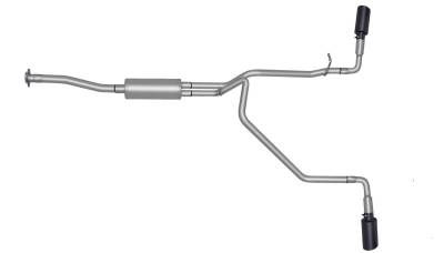 Gibson Performance Exhaust - 15-22 Colorado/ Canyon 2.5L-3.6L, Black Elite Dual Extreme, Cat-Back Performance Exhaust #65587B