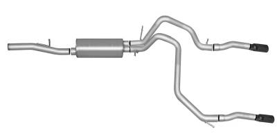 Gibson Performance Exhaust - 15-20 Tahoe, Yukon 5.3L, Black Elite Dual Split, Cat-Back Performance Exhaust #65669B