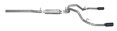 Gibson Performance Exhaust - 15-20 Cadillac Escalade 6.2L, Black Elite Dual Split, Cat-Back Performance Exhaust #65680B