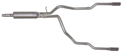 Gibson Performance Exhaust - Dual Split, Stainless Cat-Back Performance Exhaust #66501