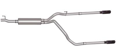Gibson Performance Exhaust - Dual Split, Stainless Cat-Back Performance Exhaust #66515