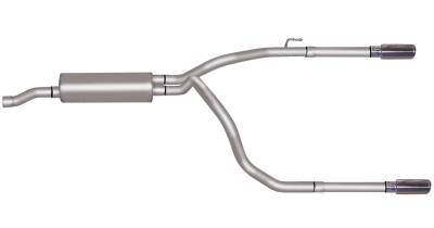 Gibson Performance Exhaust - 09-18 Dodge Ram 1500 5.7L, Dual Split, Stainless Cat-Back Performance Exhaust #66565