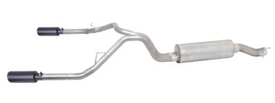 Gibson Performance Exhaust - 14-24 Ram 2500/3500 6.4L Pickup, Black Elite Dual Split, Cat-Back Performance Exhaust #66568B