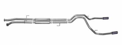 Gibson Performance Exhaust - 07-21 Toyota Tundra 4.6L-5.7L, Black Elite Dual Split, Cat-Back Performance Exhaust #67402B