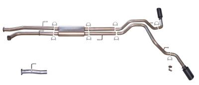 Gibson Performance Exhaust - 07-21 Toyota Tundra 4.6L-5.7L ,Black Elite Dual Extreme, Cat-Back Performance Exhaust #67501B