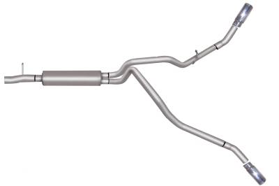Gibson Performance Exhaust - 11-16 Ford F250HD/F350HD 6.2L Pickup, Dual Extreme, Stainless Cat-Back Performance Exhaust #69128