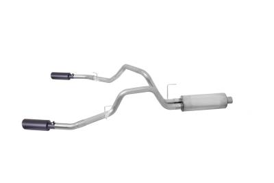 Gibson Performance Exhaust - 11-14  Ford F-150 Pickup 3.5L, Black Elite Dual Split, Cat-Back Performance Exhaust #69220B