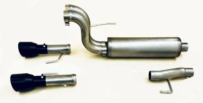 Gibson Performance Exhaust - 24-25 Ford F150 5.0L, Black Elite Dual Split, Cat- Back Performance Exhaust #69226B