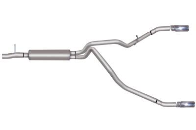 Gibson Performance Exhaust - Dual Split, Stainless Cat-Back Performance Exhaust #69524