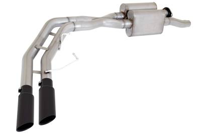 Gibson Performance Exhaust - 17-20 Ford Raptor 3.5L Eco Boost ,Black Elite Super Truck, Cat-Back Performance Exhaust #69549-B