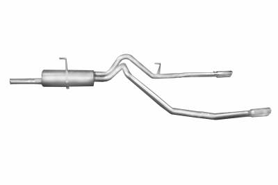 Gibson Performance Exhaust - 03-06 Toyota Tundra 3.4L-4.7L, Dual Split, Aluminized Cat-Back Performance Exhaust #7400