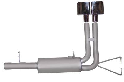 Gibson Performance Exhaust - 99-04 Ford F250/F350 Super Duty 6.8L.Super Truck, Aluminized Cat-Back Performance Exhaust #9517