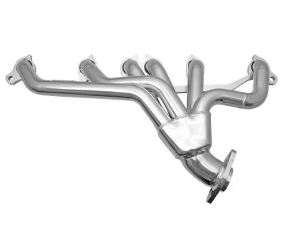 Gibson Performance Exhaust - Jeep 4.0L Performance Header, Ceramic Coated #GP400S-C