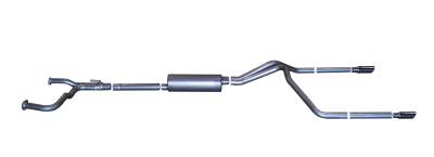 Gibson Performance Exhaust - 04-24 Nissan Titan 5.6L Pickup, Dual Split Exhaust, Stainless #68200