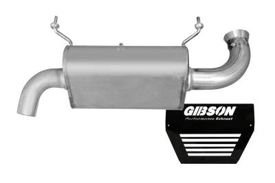 Gibson Performance Exhaust - Gibson Exhaust 2014 Polaris RZR XP 1000 Non - Turbo UTV Performance Exhaust - Single Stainless - 98018