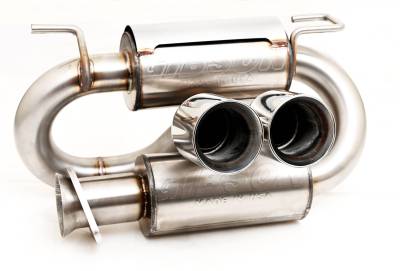 Gibson Performance Exhaust - 21-25 Polaris RZR Pro R, 304 Stainless Steel Dual Tip Exhaust #98054