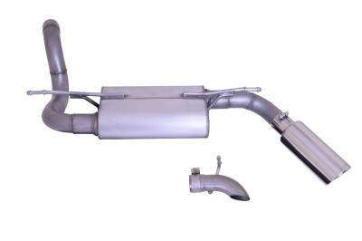 Gibson Performance Exhaust - 18-26 Jeep Wrangler 2.0L-3.6L, Single Stainless Cat-Back Performance Exhaust #617308