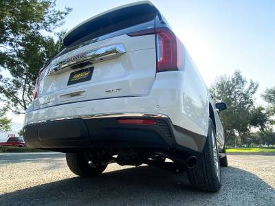 Gibson Performance Exhaust - 21-23 Suburban, Yukon XL 1500 5.3L, Black Elite Single Cat-Back Performance Exhaust #615639B