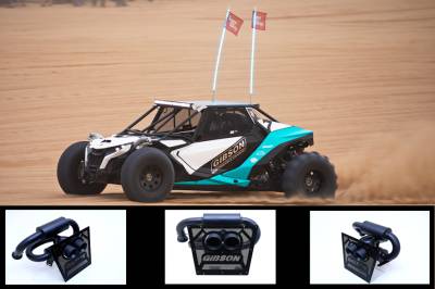 Gibson Performance Exhaust - 23-25 Can-Am Maverick R, 2 Seat , Black Ceramic Stainless Steel Dual Tip Exhaust #98057