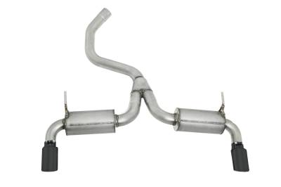 Gibson Performance Exhaust - 14-22 Jeep Cherokee 3.2L, Black Elite Axle Dual Axle-Back Performance Exhaust #617208B