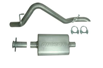 Gibson Performance Exhaust - 00-06 Jeep Wrangler 2.5L- 4.0L, Single Stainless Cat-Back Performance Exhaust-Long Arm Lift Kit  #617304