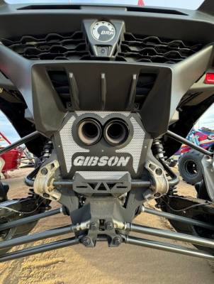 Gibson Performance Exhaust - 2025 Can-Am Maverick R, 4 Seat , Black Ceramic Stainless Steel Dual Tip Exhaust #98061