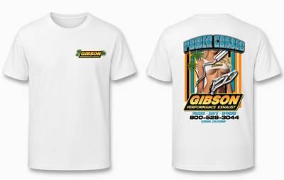 Gibson Performance Exhaust - Power Curves T-Shirt White