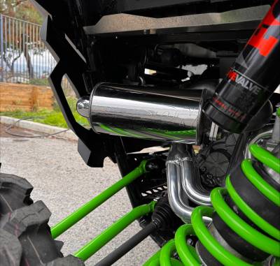 Gibson Performance Exhaust - Kawasaki Teryx H2 4 Full Headers and Exhaust, Chrome Ceramic #99011