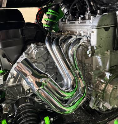 Gibson Performance Exhaust - Kawasaki Teryx H2 4 Full Headers and Exhaust, Chrome Ceramic #99011
