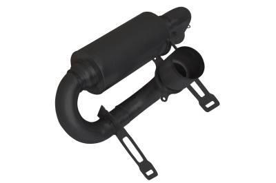 Gibson Performance Exhaust - Gibson Exhaust 2017 - 2024 Can - Am Maverick X3 UTV Performance Exhaust - Single Muffler Black Ceramic - 98032
