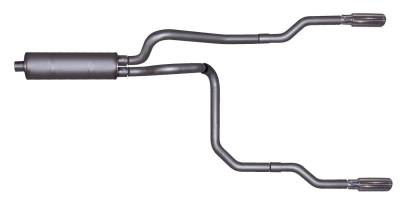 Gibson Performance Exhaust - Gibson Cat- Back Performance Exhaust  2000 - 2003 Dodge Dakota 3.9L / 4.7L / 5.9L  - Dual Split Stainless - 66509