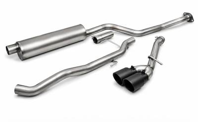 Gibson Performance Exhaust - Gibson Cat- Back Performance Exhaust  2024 - 2025 Toyota Tacoma 2.4L  - Dual Sport Black - 618823B
