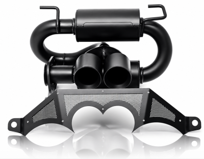 Gibson Performance Exhaust - Gibson Exhaust 2021 - 2026 Polaris RZR Pro R UTV Performance Exhaust - Dual Tip Black Ceramic - 98055