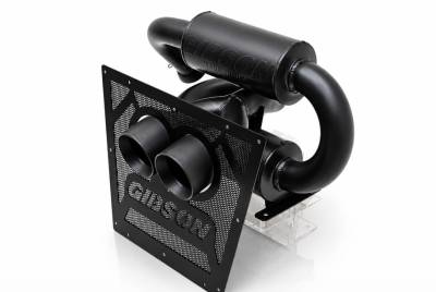 Gibson Performance Exhaust - Gibson Exhaust 2023 - 2026 Can - Am Maverick R, 2 Seat UTV Performance Exhaust System - Black Ceramic Dual Tip - 98057
