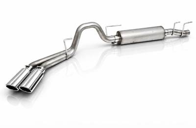 Gibson Performance Exhaust - Gibson Cat- Back Performance Exhaust  2021 - 2026 Ford F - 150 5.0L  - Dual Sport Stainless - 69225