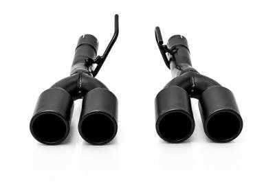 Gibson Performance Exhaust - Gibson Black Ceramic Direct Fit Replacement Exhaust Tip 2019–2026 Chevy Silverado / GMC Sierra 1500 6.2L 65719B