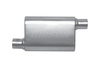 Gibson Performance Mufflers - CFT Superflow Muffler -Moderate Sound - Offset / Offset