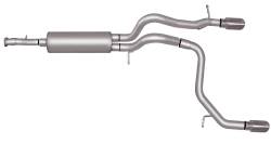 Gibson Performance Exhaust - 07-10 Hummer H# 3.5L/3.7L, Dual Split Exhaust,  Stainless - Image 1