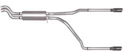 Gibson Performance Exhaust - Dual Split Exhaust,  Stainless, #65549 - Image 1