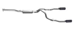 Gibson Performance Exhaust - 14-18 Silverado/Sierra 1500 Pickup 5.3L, Black Elite Dual Split, Cat-Back Performance Exhaust #65661B - Image 1