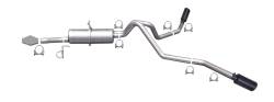 Gibson Performance Exhaust - 99-04 Ford F350/F250 Super Duty Pickup 6.8L. ,Black Elite Dual Extreme Exhaust,  Stainless - Image 1