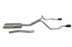 Gibson Performance Exhaust - 20-22 Jeep Gladiator 3.6L,Black Elite Cat-Back Dual Split Exhaust,  Stainless, #617410B - Image 1