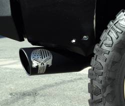 Gibson Performance Exhaust - 07-23 Toyota Tundra 4.6L-5.7L Pickup, Patriot Skull Single Exhaust,  Stainless - Image 2