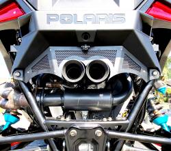 Gibson Performance Exhaust - 21-23 Polaris RZR Pro R, Black Ceramic Stainless Steel Dual Tip Exhaust - Image 3