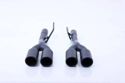 Gibson Performance Exhaust - 19-24 Chevy, GM 6.2L 1500 Silverado & Sierra Replacemant Black Ceramic Quad Exhaust Tips - Image 1