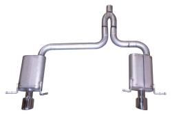 Gibson Performance Exhaust - Dual Split, Stainless Cat-Back Performance Exhaust #616521 - Image 1