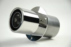 Gibson Performance Exhaust - 4-inch Inlet, Power Tip Muffler, Transom Mount #310002 - Image 1